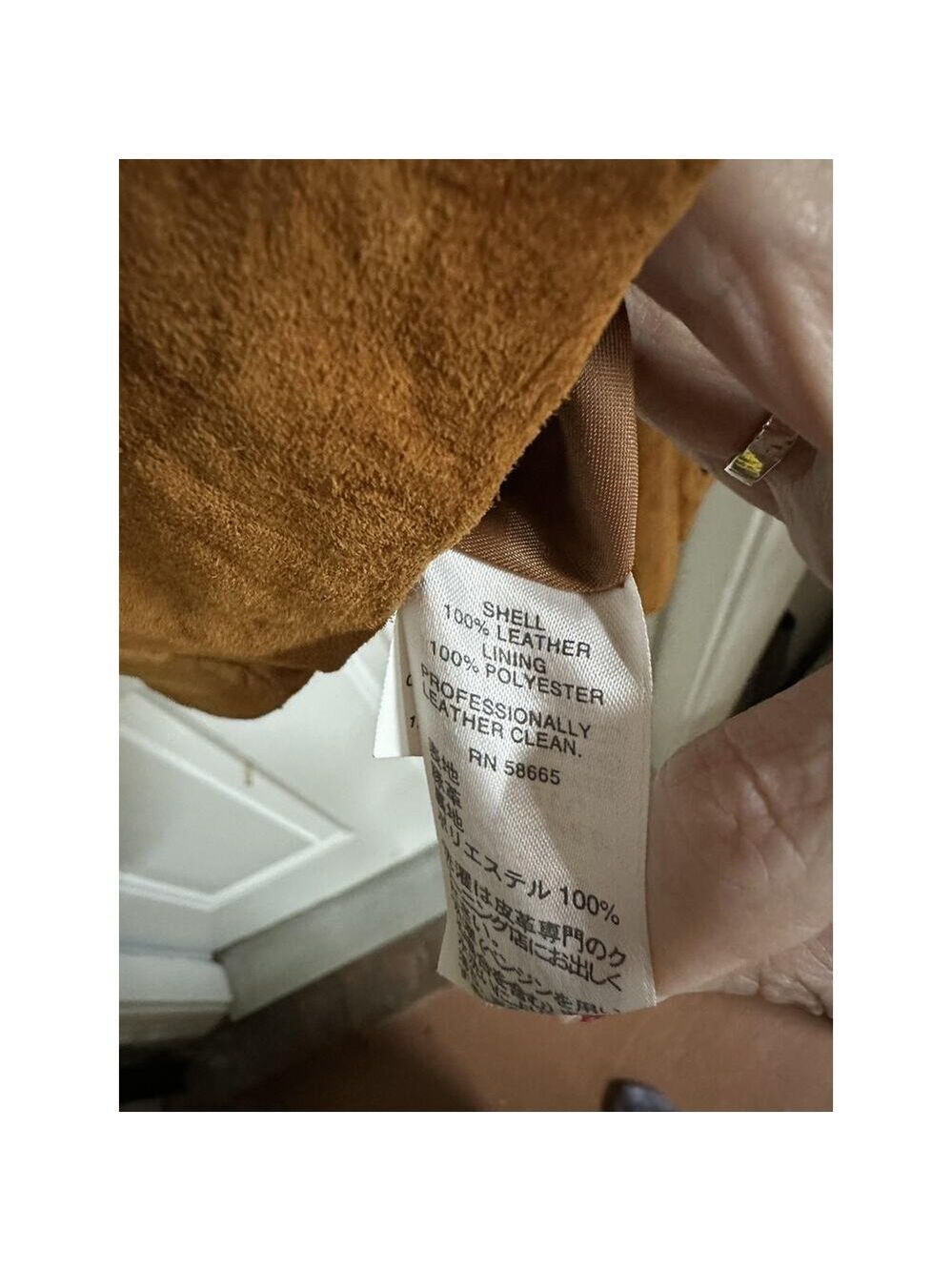 Classiques Entier Blazer Womens M Brown Leather Cropped Lined Workwear Jacket - Picture 9 of 11